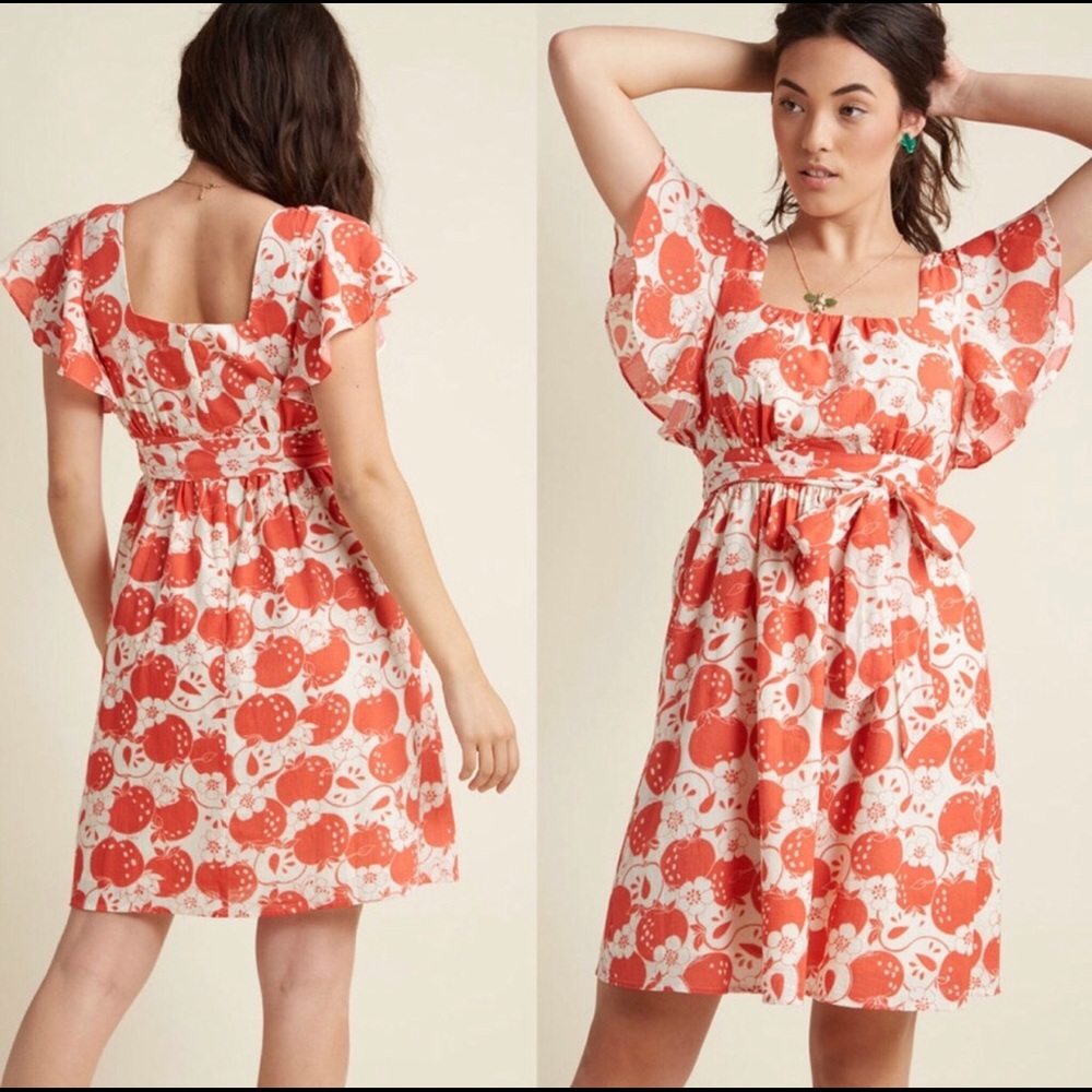 ModCloth flutter-sleeve dress